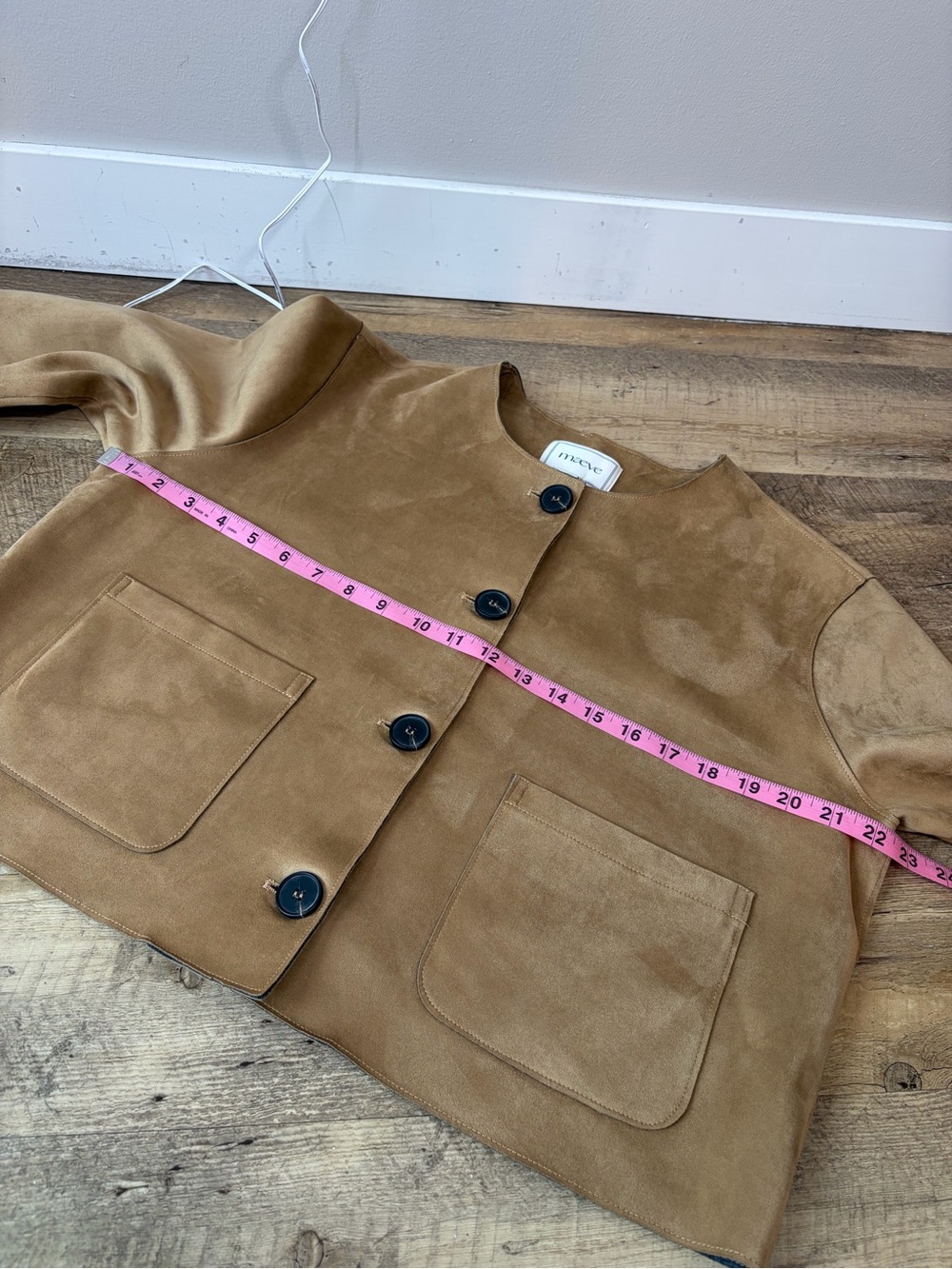 Maeve Faux Suede Cropped Jacket - Picture 6 of 11